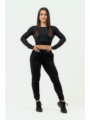 Nebbia Intense Women's High-Waist Joggers Signature 846 Black XS Sweatpants