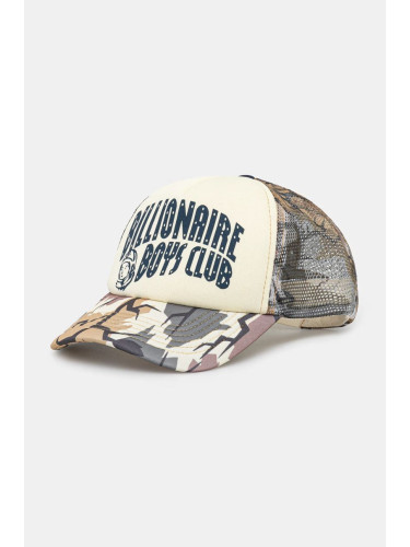 Шапка с козирка Billionaire Boys Club Camo Arch Logo Trucker в зелено с десен B24142