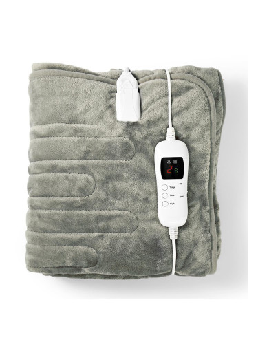 Електрическо одеяло, 120W, 180x130см, 9 настройки на затопляне, перящо, PEBL140CWT, NEDIS