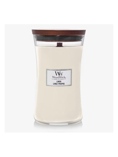 WoodWick Large Hourglass Candle - Linen Universal