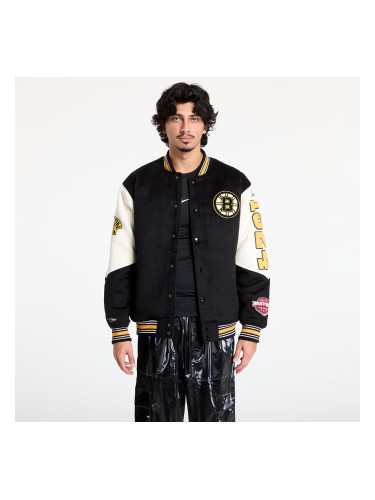 Бомбер Mitchell & Ness NHL Team History Varsity Jacket Current Logo Bruins Black L