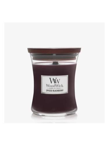 WoodWick Medium Hourglass Candle - Spiced Blackberry Universal