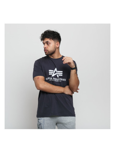 Тениска Alpha Industries Basic Tee Navy/ White S