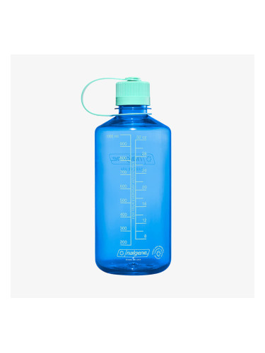 Nalgene 1000ml Narrow Mouth Sustain Water Bottle Cornflower Blue Universal