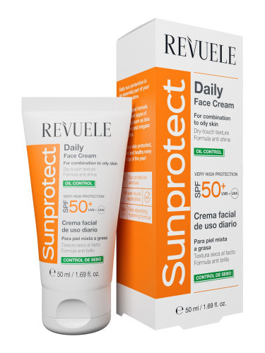 Revuele ежедневен крем за лице - Sunprotect Daily Face Cream - Oil Control SPF 50+