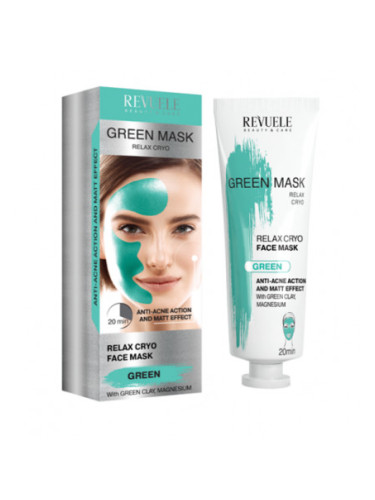 Revuele маска за лице - Green Mask Relaxing Cryo Effect