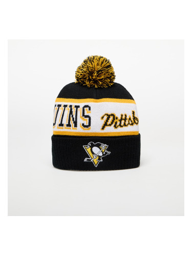 Шапка Mitchell & Ness NHL Block Sweep Pom Knit Pittsburgh Penguins Black Universal