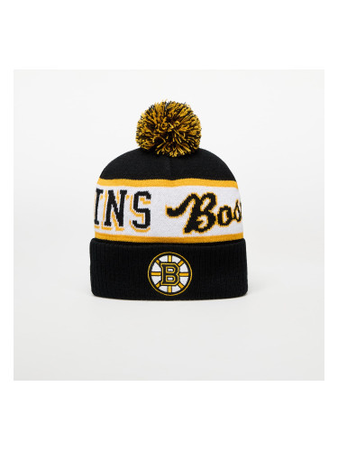 Шапка Mitchell & Ness NHL Block Sweep Pom Knit Boston Bruins Black Universal