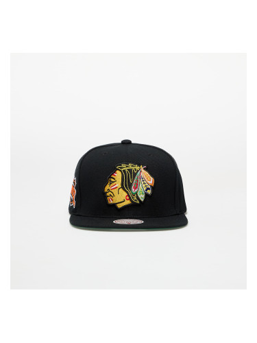 Шапка Mitchell & Ness NHL Conference Patch Snapback Vntg Chicago Blackhawks Black Universal