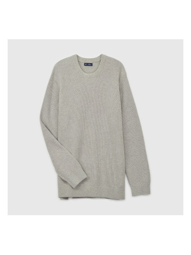 Пуловер GAP Crew Texture Light Grey Heather M