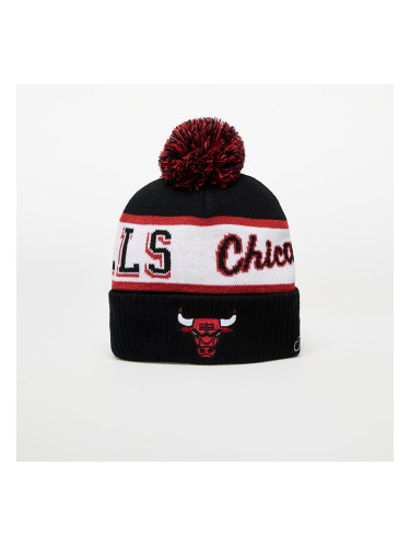 Шапка Mitchell & Ness NBA Block Sweep Pom Knit Chicago Bulls Black Universal