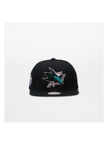 Шапка Mitchell & Ness NHL Conference Patch Snapback San Jose Sharks Black Universal