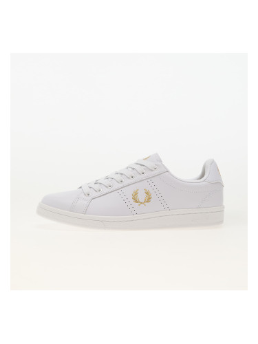 Сникърси FRED PERRY B721 Leather White/ Gold EUR 43