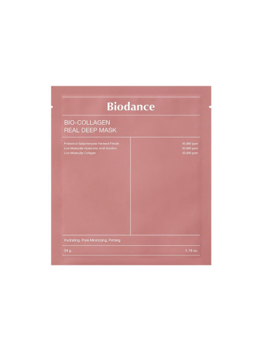 Маска за лице с колаген, ниацинамид и хиалуронова киселина Biodance Bio-Collagen Real Deep Mask