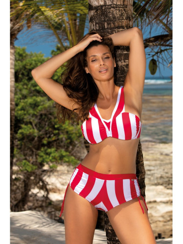 Бански костюм от две части в червен цвят Fifi M-657-1