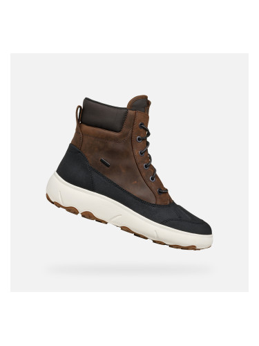 Brown Men's Ankle Boots Geox Nebula + Grip AB - Men