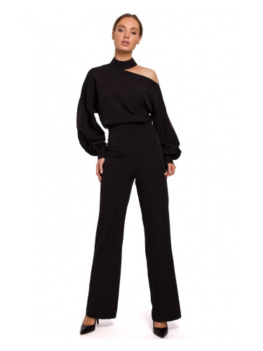 Елегантен дамски гащеризон в черен цвят M528