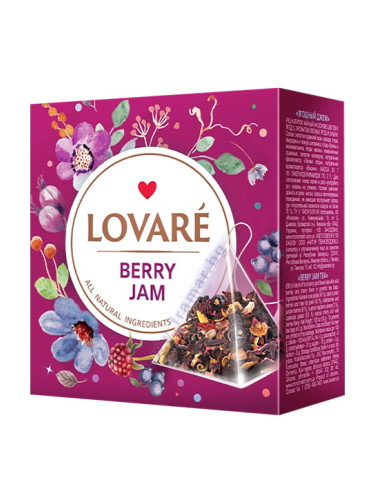 ЛОВАРЕ ЧАЙ В ПИРАМИДА BERRY JAM филтър * 15