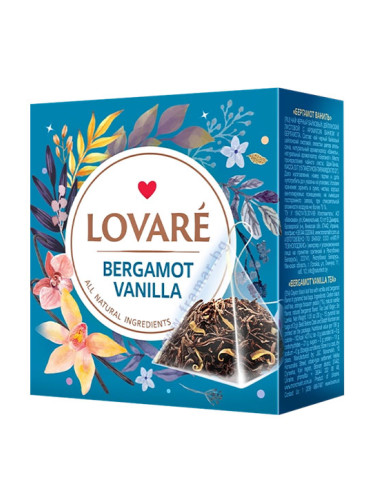 ЛОВАРЕ ЧАЙ В ПИРАМИДА BERGAMOT VANILLA филтър * 15