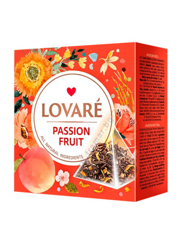 ЛОВАРЕ ЧАЙ В ПИРАМИДА PASSION FRUIT филтър * 15