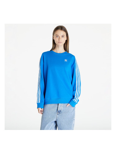 Суитшърт adidas 3 Stripes Oversized Crew Sweatshirt Blue Bird S