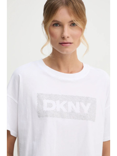 Памучна тениска Dkny в бяло DP4T1040