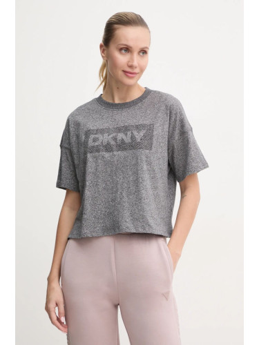 Памучна тениска Dkny в сиво DP4T1040