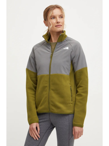 Спортен суичър The North Face Glacier Heavyweight в зелено с десен NF0A89JA4OS1