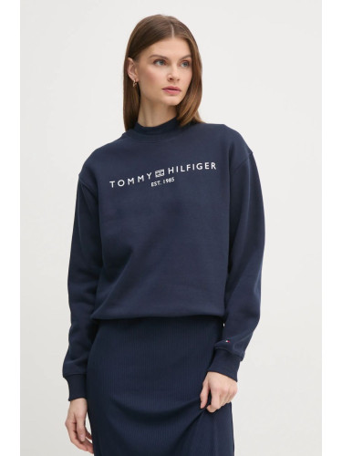 Суичър Tommy Hilfiger в тъмносиньо с принт