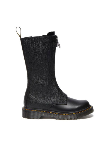 Кожени боти Dr. Martens 1b99 Frnt Zip в черно с равна подметка DM32053001