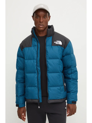 Пухено яке The North Face Lhotse Jacket в тюркоазено зимен модел NF0A3Y231NO1