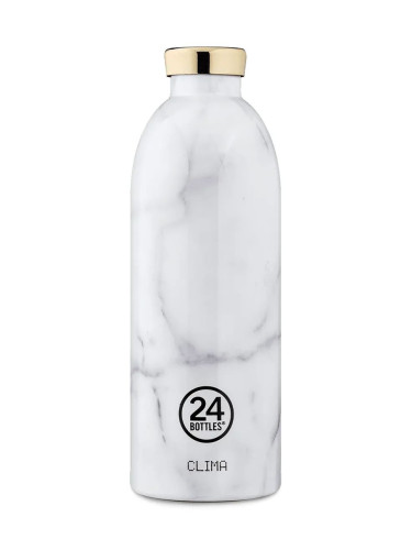 Термобутилка 24bottles Clima Bottle 850 ml Carrara в бяло Clima.850.Carrara