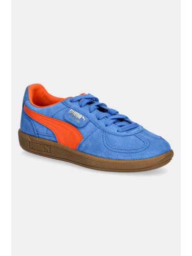 Велурени маратонки Puma Palermo Cobalt Glaze в синьо 396463