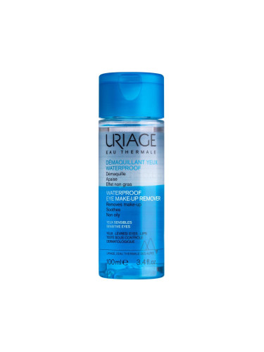 Uriage Waterproof Eye Make-up Remover Почистване на грим от очите за жени 100 ml