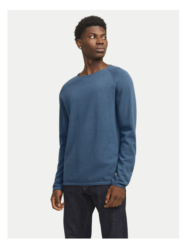 Jack & Jones Пуловер Hill 12157321 Син Regular Fit