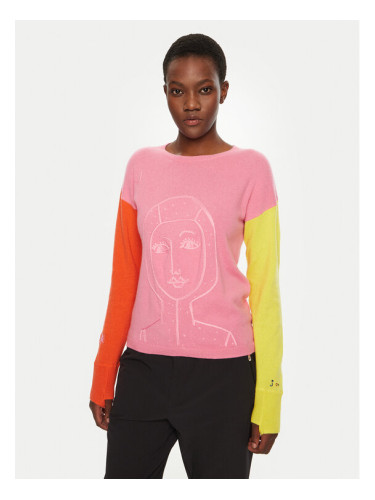 Rossignol Пуловер Lina RLNWO09 Розов Regular Fit