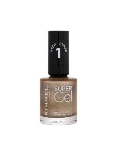 Rimmel London Super Gel STEP1 Лак за нокти за жени 12 ml Нюанс 095 Going For Gold