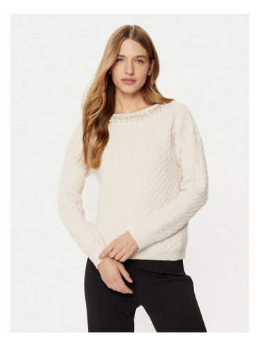 Rinascimento Пуловер CFM0011717003 Екрю Regular Fit