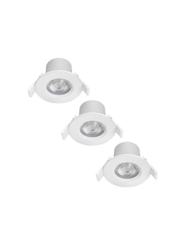 Philips - К-кт 3бр. LED димируеми лунички за баня LED/5W/230V 2700K IP65