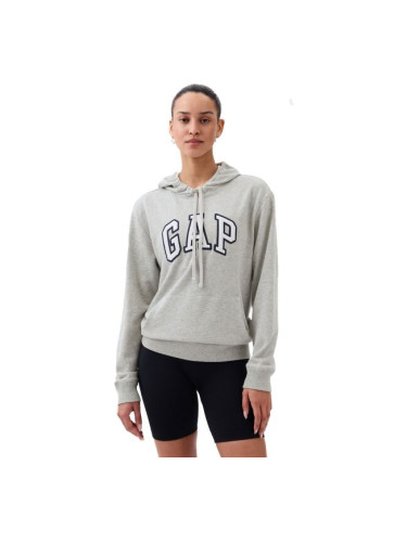 GAP PULLOVER LOGO Дамски суитшърт, сиво, размер