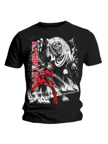 Iron Maiden Риза Number Of The Beast Jumbo Unisex Black XL