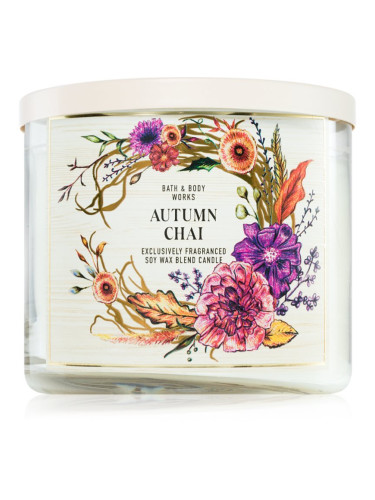 Bath & Body Works Autumn Chai ароматна свещ 411 гр.