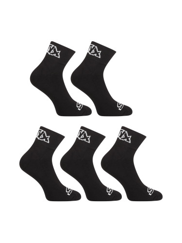 5PACK Styx ankle socks black