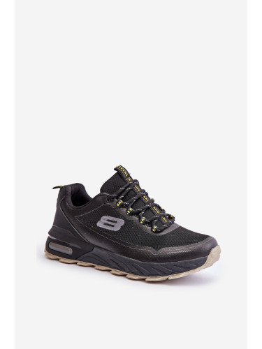 Men's Platform Sports Shoes Black Idama