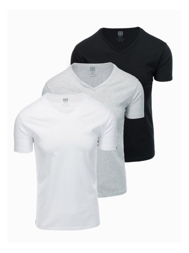 Ombre Set of V-NECK cotton shirts 3-pack