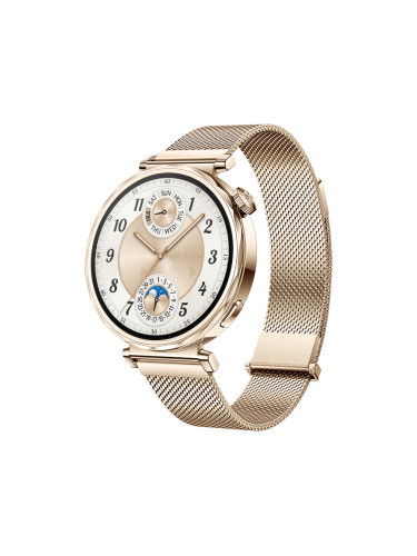 КОМБИНАЦИЯ С ПОДАРЪК Huawei Watch GT 5 41mm JNA-B19M - Gold with Gold Milanese Strap + Huawei FreeBuds SE 2 ULC-CT010 - Ceramic White