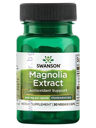 СУОНСЪН СТАНДАРТИЗИРАН ЕКСТРАКТ ОТ МАГНОЛИЯ капсули 200 мг * 30