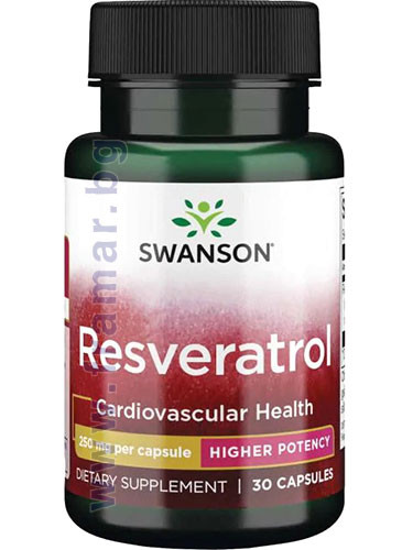 СУОНСЪН РЕСВЕРАТРОЛ капсули 250 мг * 30