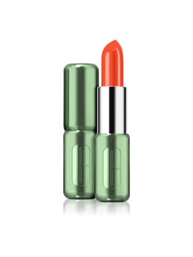 Clinique Pop™ Longwear Lipstick Shine бляскаво червило цвят Rev It Up Coral 3.9 гр.