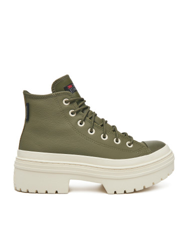 Кецове Converse Chuck Taylor All Star Lugged Heel Platform Waterproof A11163C 306 Зелен